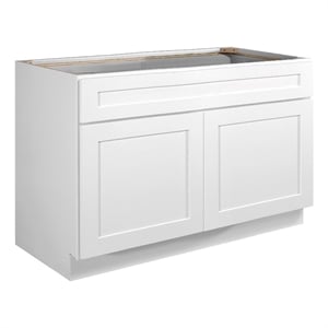 brookings ready to assemble wood cabinet in white 48-inch by 24 x 34.5