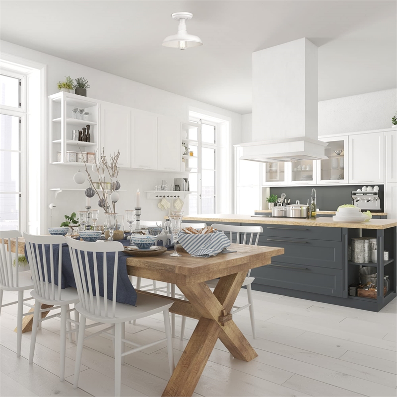 Kimball 11-Inch Ceiling Light Stainless Steel in Antique White