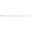 Adjustable Stainless Steel Closet Rod in White 48-Inch to 72-Inch