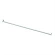 Adjustable Stainless Steel Closet Rod in White 48-Inch to 72-Inch