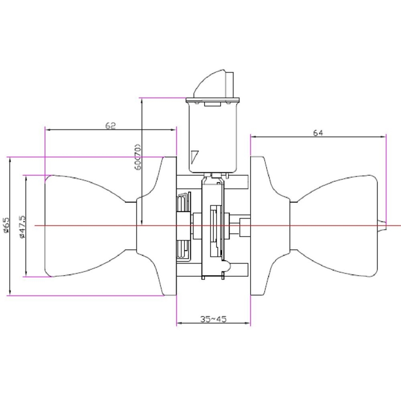 Terrace Bronze Passage Hall and Closet Brass Door Knob in Oil Rubbed Bronze