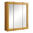 Claremont Assembled Medicine Wood Cabinet in Honey Oak 24-Inch
