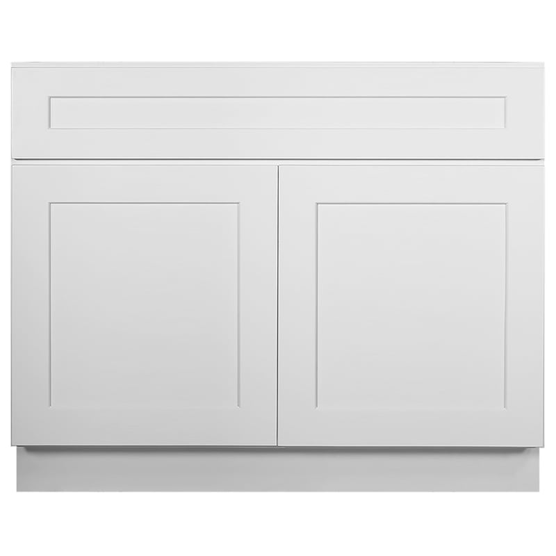Brookings Ready to Assemble Wood Cabinet in White 42-in by 24-in by 34.5-in