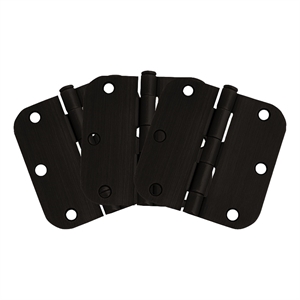 Radius Oil-Rubbed Bronze 6-Hole Stainless Steel Door Hinge 3-Pack