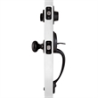 Coventry Brass Door Handleset with Knob and Deadbolt in Matte Black