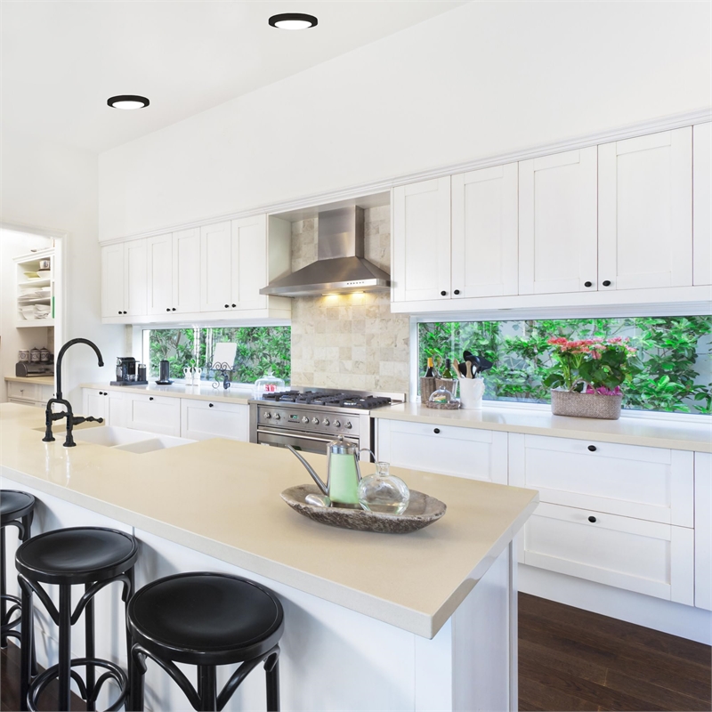 Owens Metal LED Ceiling Light in Matte Black