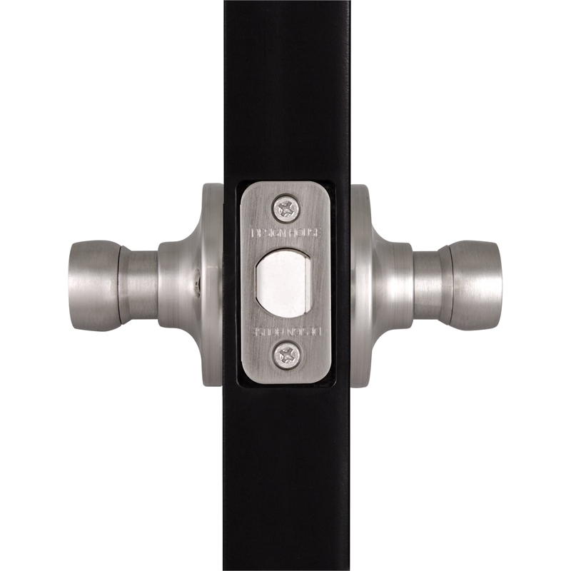 Springdale 2-Way Brass Passage Door Lever in Silver Satin Nickel