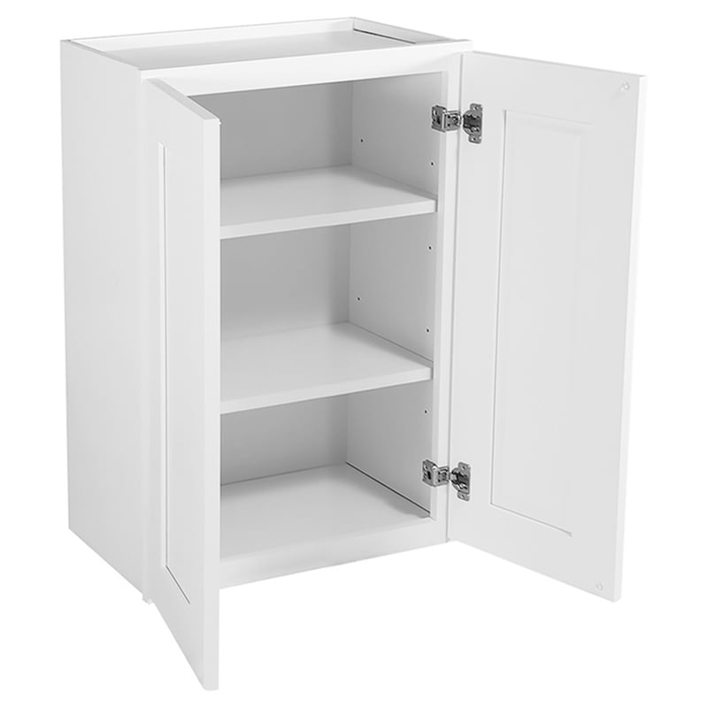 Brookings Ready to Assemble Wall Wood Cabinet White 24-Inch by 36-Inch