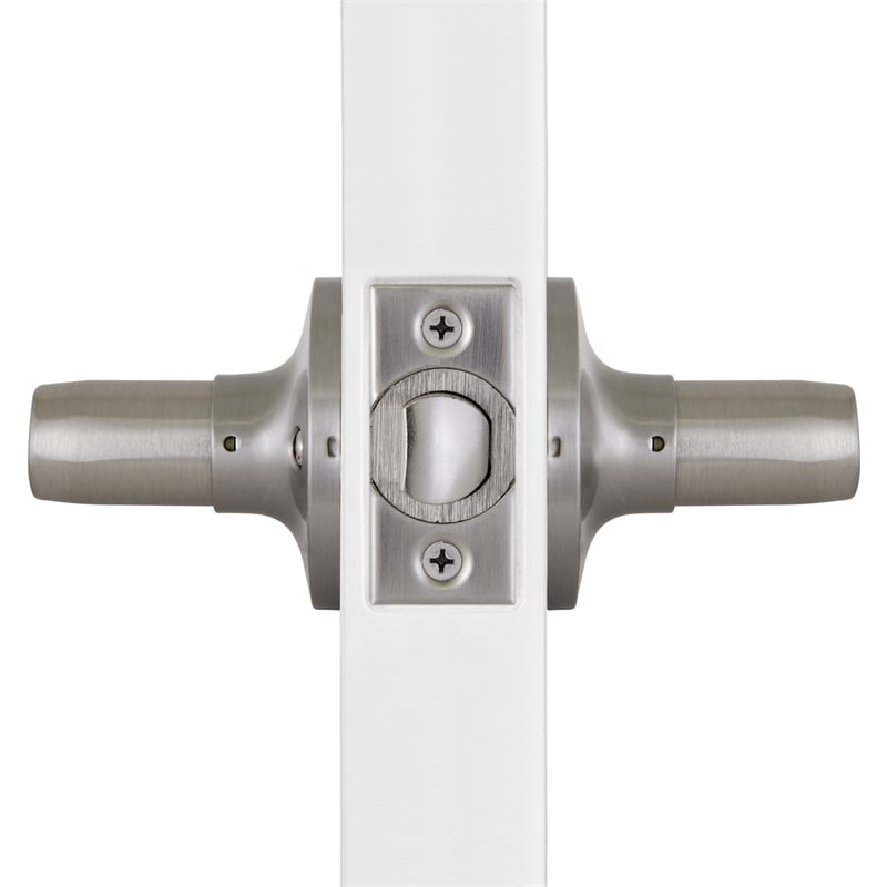 Stratford Silver Satin Nickel Metal Closet Door Lever