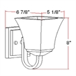 Torino Stainless Steel Wall Sconce in Silver Satin Nickel