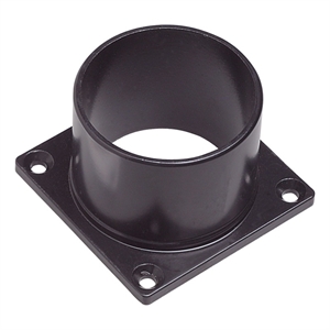 pier base accessory metal mount in black 3.5-inch
