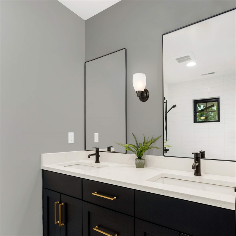 Lydia Stainless Steel Wall Light in Oil-Rubbed Bronze