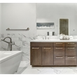 Ames 24-Inch Silver Stainless Steel Towel Bar in Brushed Nickel
