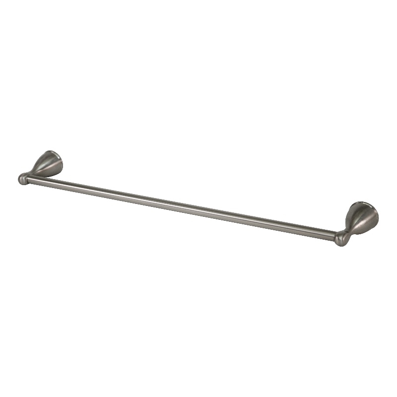 Ames 24-Inch Silver Stainless Steel Towel Bar in Brushed Nickel