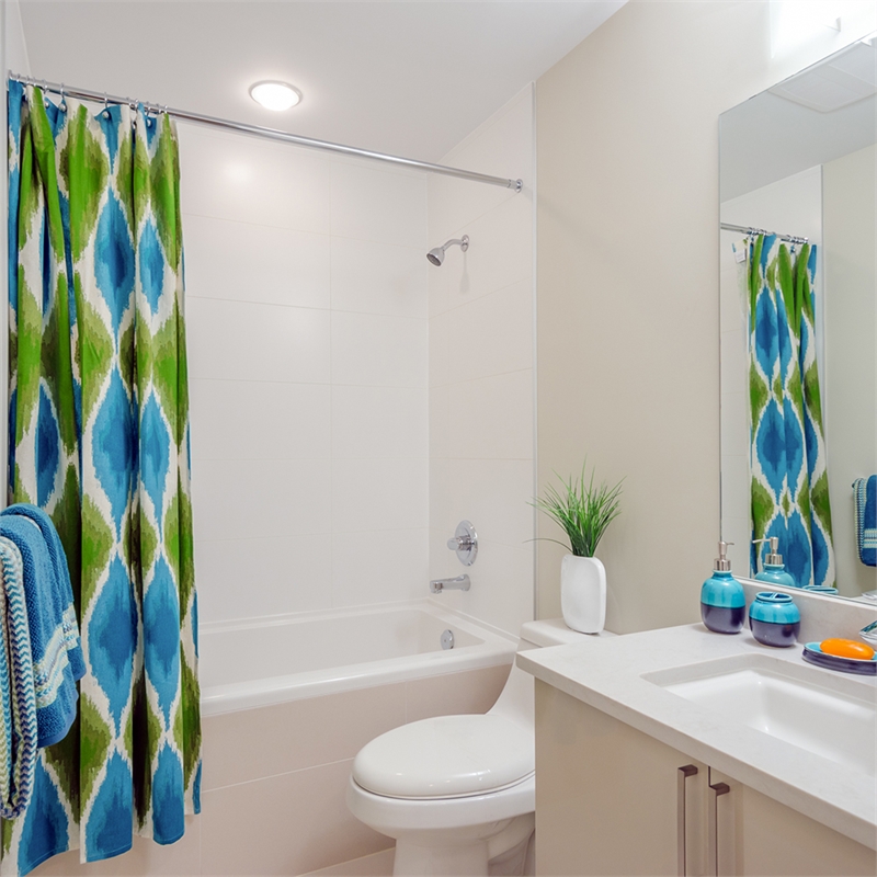 Design House Classic Adjustable 42 to 72-inch Shower Rod in Brushed Nickel