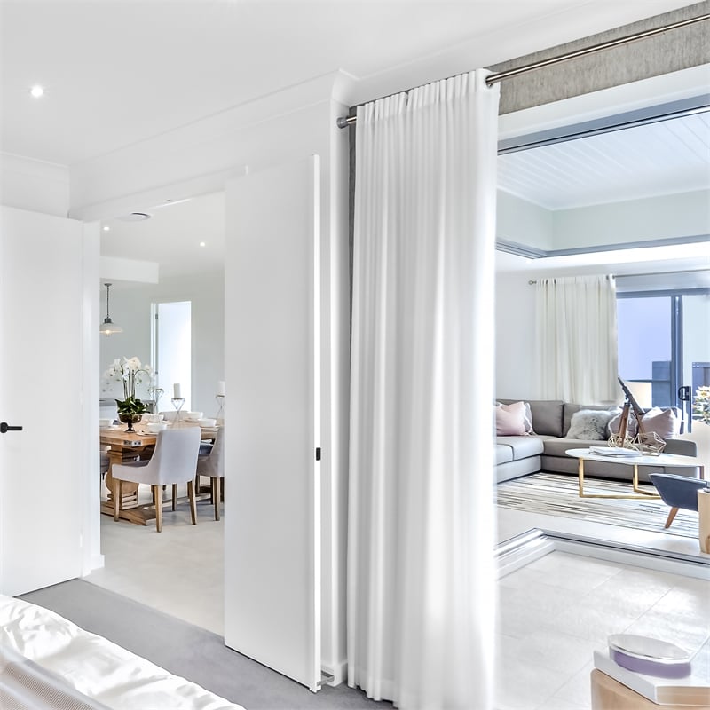 Design House Classic Adjustable 42 to 72-inch Shower Rod in Brushed Nickel