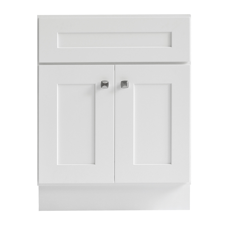 Brookings Ready to Assemble Wood Vanity w/o Top-Sherwin Williams-White 24-Inch