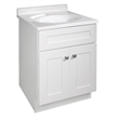 Brookings Ready to Assemble Wood Vanity w/o Top-Sherwin Williams-White 24-Inch
