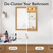 Richland 30-Inch Bathroom Medicine Wood Cabinet in Nutmeg Oak
