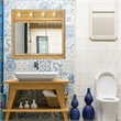 Richland 30-Inch Bathroom Medicine Wood Cabinet in Nutmeg Oak