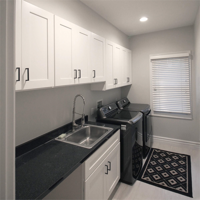 Brookings Sink Base Wood Cabinet in White 36-Inch by 24-Inch by 34.5-Inch