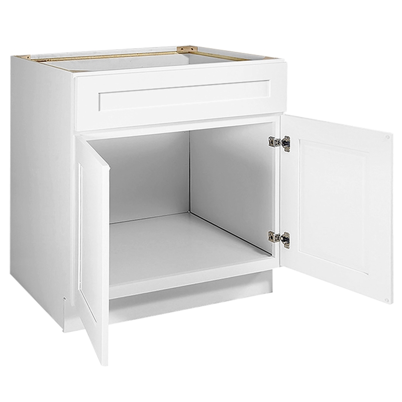 Brookings Sink Base Cabinet in White 30-Inch by 24-Inch by 34.5-Inch