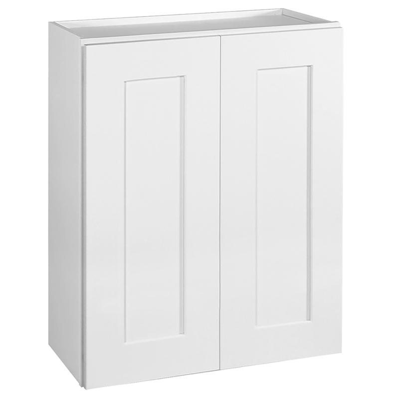 Brookings Ready to Assemble Wood Wall Cabinet in White 24 in. x 12 in. x 30 in.