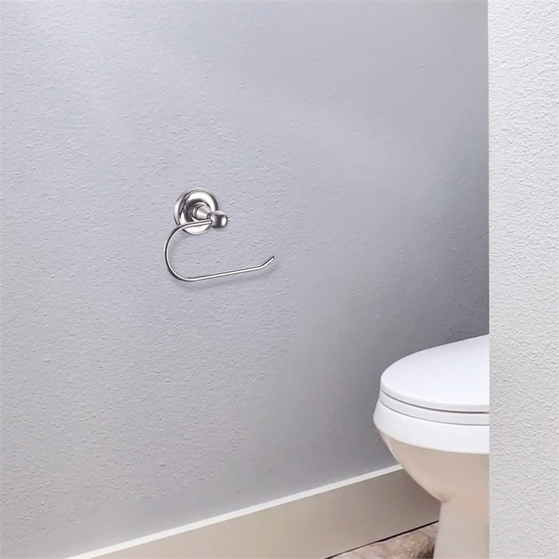 Design House San Martin Euro Metal Toilet Paper Holder in Polished Chrome/Silver