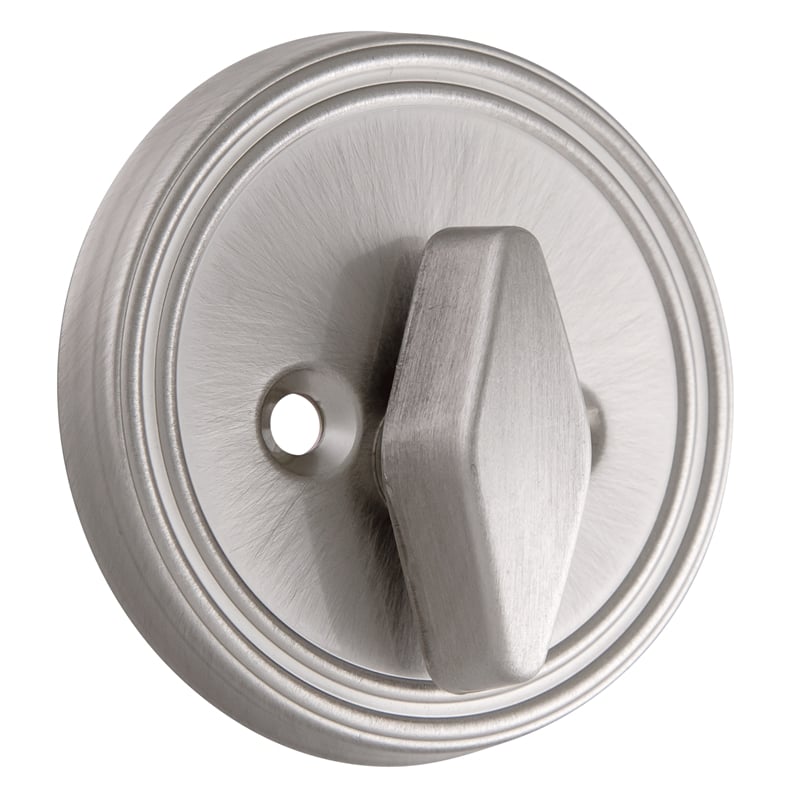 Design House Brass Single-Sided Deadbolt Lockset in Satin Nickel