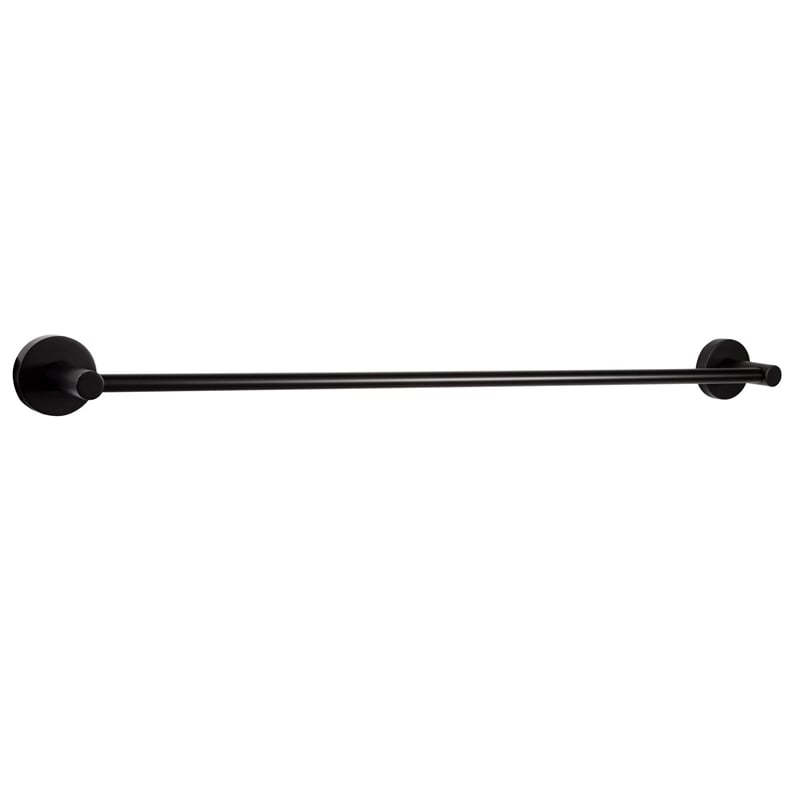 Design House Kelton 24-Inch Metal Towel Bar in Matte Black Finish