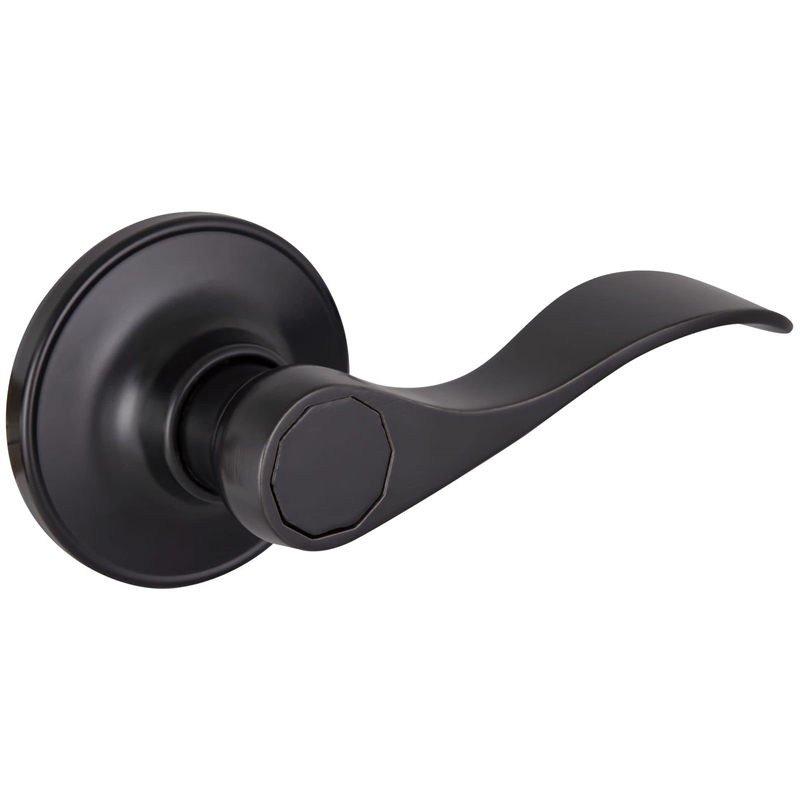 Design House Springdale Brass Closet Door Lever in Matte Black Finish