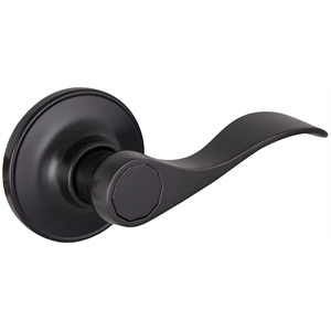 Design House Springdale Brass Closet Door Lever in Matte Black Finish