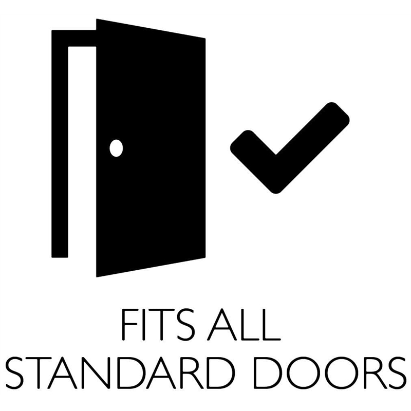 Design House Springdale Brass Closet Door Lever in Matte Black Finish