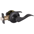 Design House Springdale Brass Closet Door Lever in Matte Black Finish