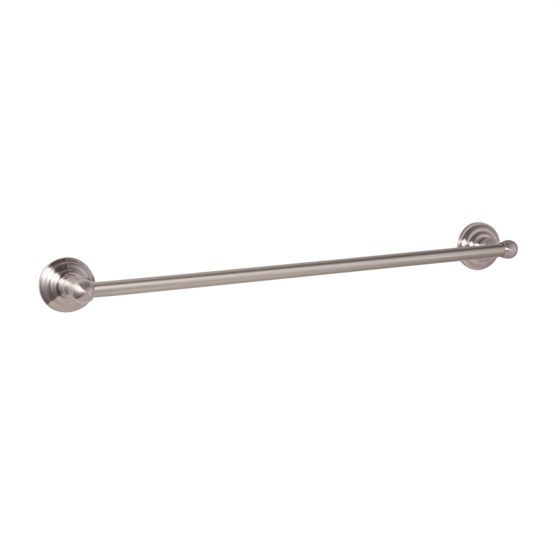Design House Calisto 24-Inch Metal Towel Bar in Satin Nickel/Silver