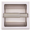 Design House Metal Recessed Toilet Paper Holder in Satin Nickel/Silver
