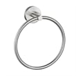Graz Park Metal Towel Ring in Satin Silver Nickel