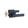 Design House Karsen Metal Privacy Door Lever in Matte Black Finish