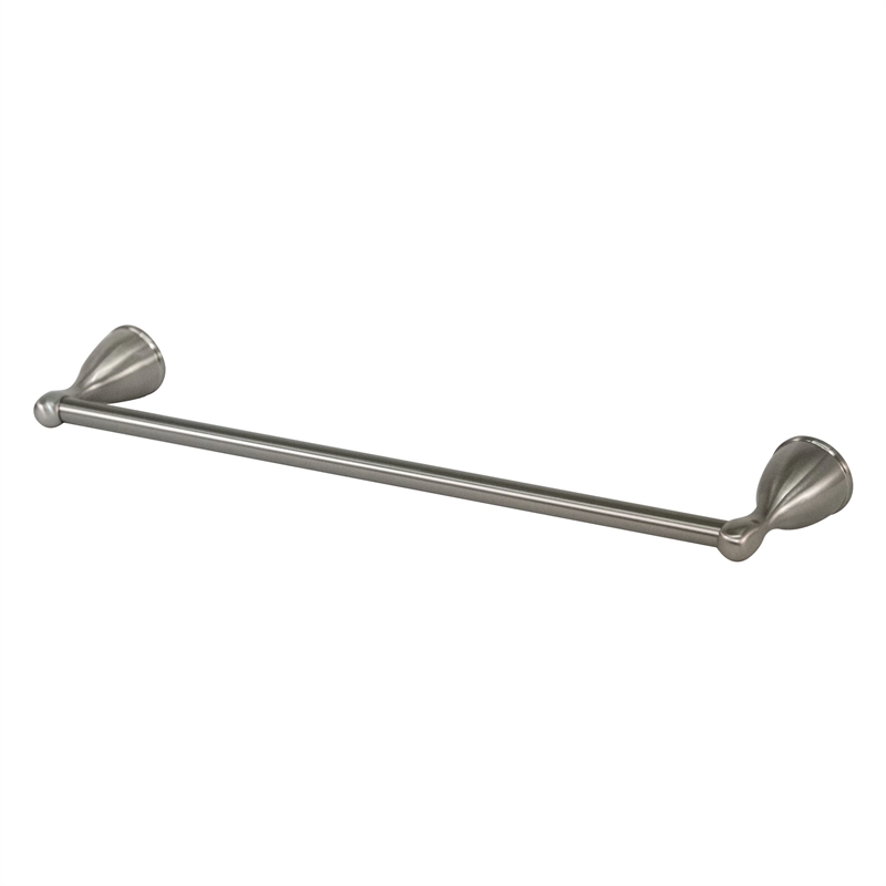 Design House Ames 18-Inch Stainless Steel Towel Bar in Brushed Nickel/Silver