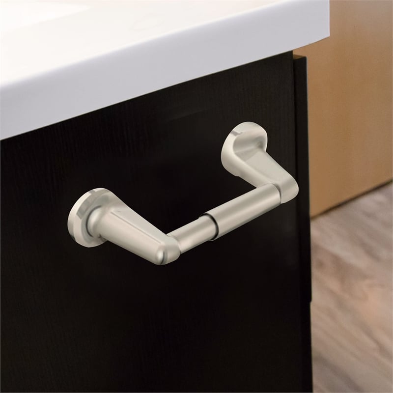 Design House Alta Bay Metal Toilet Paper Holder in Brushed Nickel/Silver