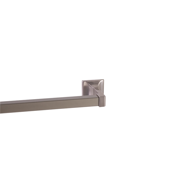 Design House Millbridge Metal Towel Bar in Satin Nickel/Silver
