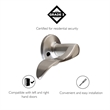 Design House Stratford Left-Hand Metal Dummy Door Knob in Satin Nickel/Silver