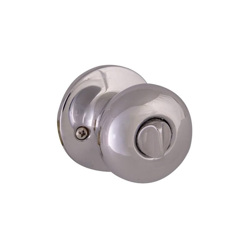 Design House Cambridge Keyed Brass Entry Door Knob in Polished Chrome/Silver