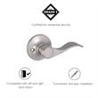 Design House Springdale Brass Dummy Door Lever in Satin Nickel/Silver