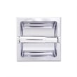 Design House Metal Recessed Toilet Paper Holder in Polished Chrome/Silver