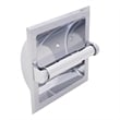 Design House Metal Recessed Toilet Paper Holder in Polished Chrome/Silver