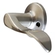 Design House Stratford Metal Right-Hand Dummy Door Knob in Satin Nickel/Silver