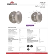 Egg Dummy Brass Door Knob in Silver Satin Nickel