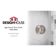 Egg Dummy Brass Door Knob in Silver Satin Nickel