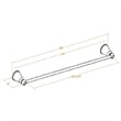 Design House Kassel 24-Inch Metal Towel Bar in Brushed Nickel/Silver